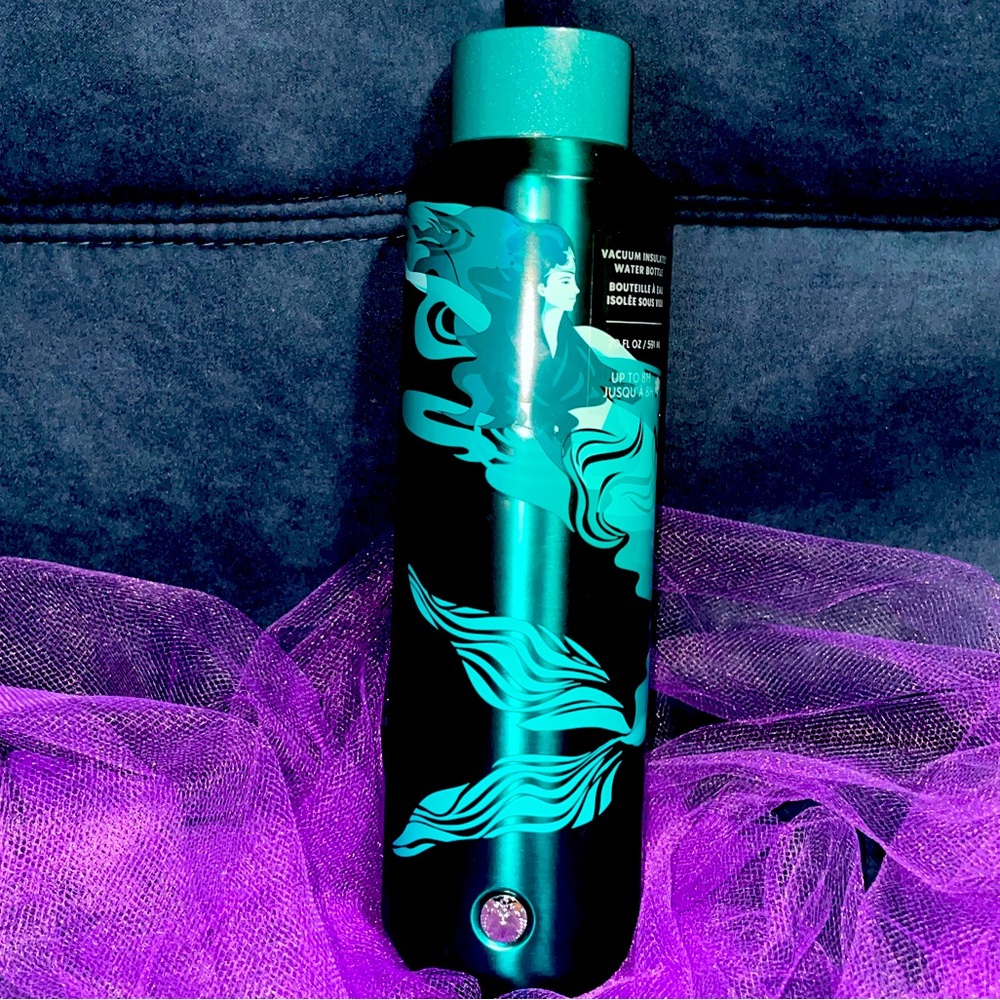 Starbucks Teal Siren Stainless Steel insulated metal Water Bottle 20oz